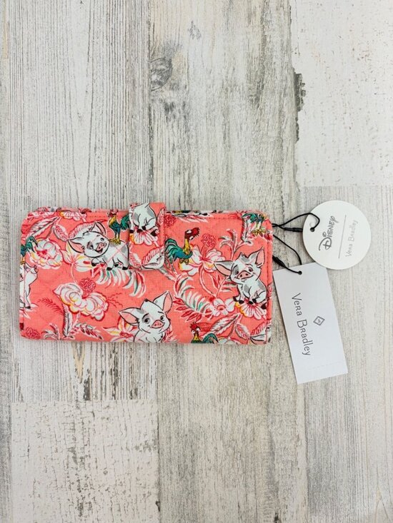 Vera Bradley Handbags - Vera Bradley Disney Moana Pua Hei Hei RFID Finley Wallet NWT